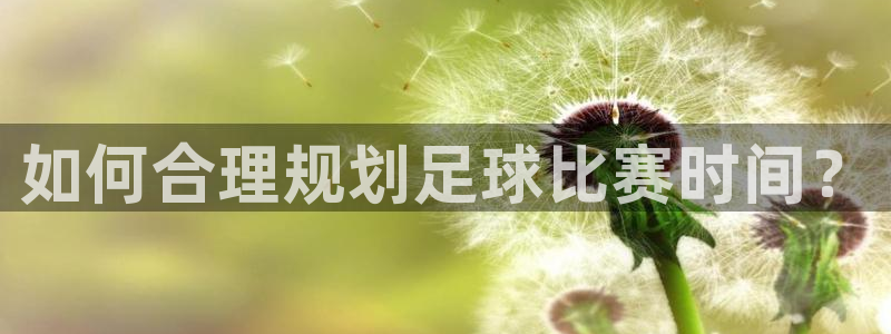  如何合理规划足球比赛时间？