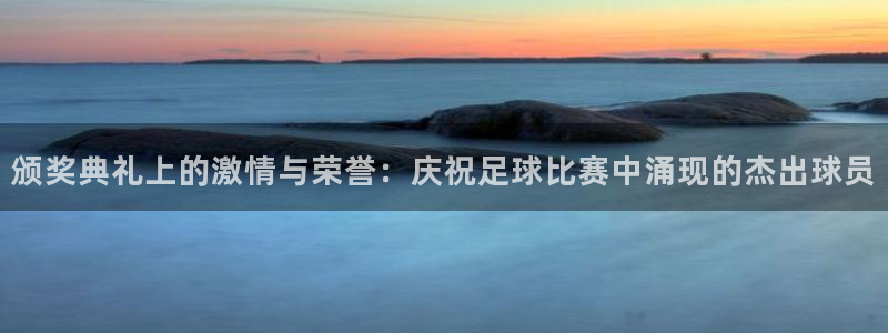  颁奖典礼上的激情与荣誉：庆祝足球比赛中涌现的杰出球员