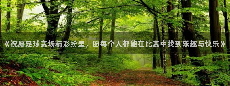 《祝愿足球赛场精彩纷呈，愿每个人都能
