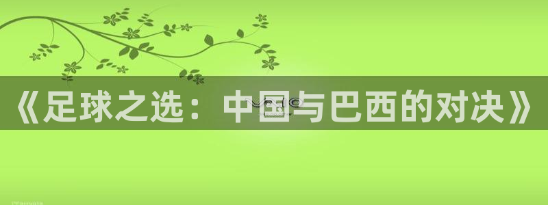 《足球之选：中国与巴西的对决》