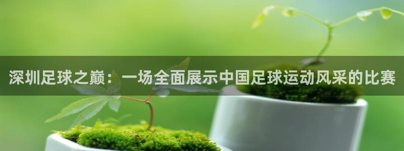 深圳足球之巅：一场全面展示中国足球运